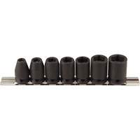 Jeu de douilles magn&eacute;tiques, 7 Mcx, Chocs, Prise de 3/8" Seaboard Timber Mart
