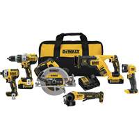 Max XR&reg; Brushless 6-Tool Combo Kit, Lithium-Ion, 20 V Seaboard Timber Mart