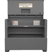 Boîte de rangement pour le chantier, style piano, 60-1/2" la x 34-3/4" p x 49-3/8" h, Gris Seaboard Timber Mart