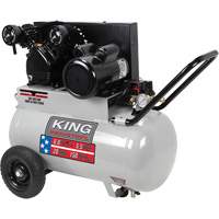 Air Compressor, Electric, 20 Gal. (24 US Gal), 150 PSI, 120/1/240/1 V Seaboard Timber Mart