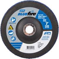 BlueFire R884P Coarse Grit Flap Disc, 7" x 7/8", Type 27, 80 Grit, Zirconia Alumina Seaboard Timber Mart