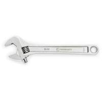 Adjustable Wrench, 12" L, 1-1/2" Max Width, Chrome Seaboard Timber Mart