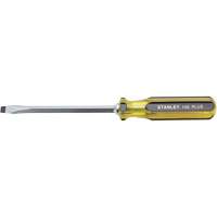 100 PLUS&reg; Standard Slotted Tip Screwdriver, 5/16" Tip, Square, 11-1/8" L, Plastic Handle Seaboard Timber Mart