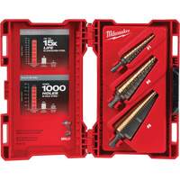 Step Drill Bit Set, 3 Pieces, High Speed Cobalt Seaboard Timber Mart