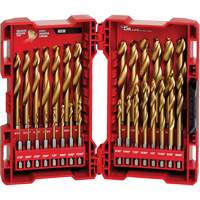 Shockwave Red Helix Drill Bit Set, 29 Pieces, Titanium Seaboard Timber Mart