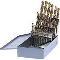 Drillco&reg; Metric Jobber Length Drill Bit Set, 25 Pieces, High Speed Steel Seaboard Timber Mart