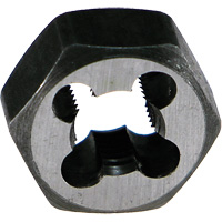 Drillco&reg; Hexagon Threading Die Nut, 4-40 Thread, High Speed Steel Seaboard Timber Mart