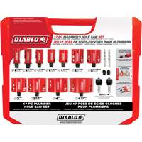 Ensemble de scie-cloche bim&eacute;tallique de plombier, 17 morceaux Seaboard Timber Mart