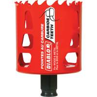 Wood & Metal Hole Saw, 2-1/2", 2-3/8" Depth of Cut, Carbide Seaboard Timber Mart