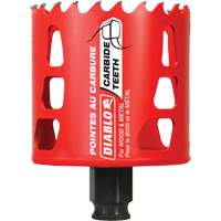 Wood & Metal Hole Saw, 2-11/16", 2-3/8" Depth of Cut, Carbide Seaboard Timber Mart