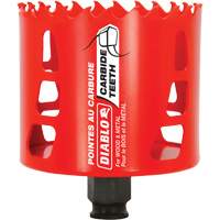 Wood & Metal Hole Saw, 3-1/8", 2-3/8" Depth of Cut, Carbide Seaboard Timber Mart