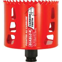 Wood & Metal Hole Saw, 3-1/4", 2-3/8" Depth of Cut, Carbide Seaboard Timber Mart