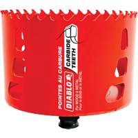 Wood & Metal Hole Saw, 4", 2-3/8" Depth of Cut, Carbide Seaboard Timber Mart