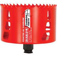 Wood & Metal Hole Saw, 4-1/8", 2-3/8" Depth of Cut, Carbide Seaboard Timber Mart