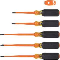 Slim-Tip Insulated Screwdriver Set, 1000 V, 6 Pcs Seaboard Timber Mart