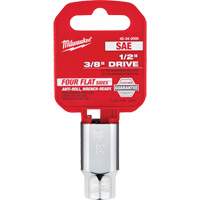 SAE Socket with Four Flat Sides, 3/8", 1/2" Drive, 6 Points Seaboard Timber Mart