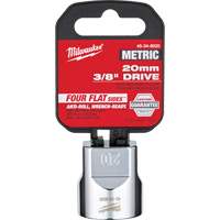 Metric Socket with Four Flat Sides, 20 mm, 3/8" Drive, 6 Points Seaboard Timber Mart