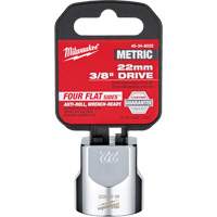 Metric Socket with Four Flat Sides, 22 mm, 3/8" Drive, 6 Points Seaboard Timber Mart