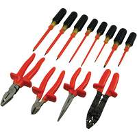Jeu de pinces et tournevis isol&eacute;s, 1000 V, 12 Mcx Seaboard Timber Mart