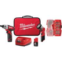 Trousse daccessoires pour tournevis avec lampe de travail, Lithium-ion, 12 V Seaboard Timber Mart
