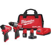 Ensemble tournevis-perceuse 1/2" M12 Fuel & tournevis hexagonal &agrave; percussion 1/4", Lithium-ion, 12 V Seaboard Timber Mart