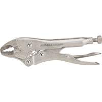 Locking Pliers with Wire Cutter, 5" Length, Curved Jaw Seaboard Timber Mart