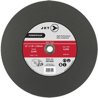 A24R PowerPlus Cut-Off Wheel, 12" x 1/8", 20 mm Arbor, Type 1, 6600 RPM Seaboard Timber Mart