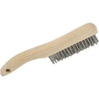 4SHSS Hand Scratch Brushes, Stainless Steel, 4 x 16 Wire Rows, 10" Long Seaboard Timber Mart