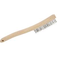 3LHSS Brosse &agrave; r&eacute;curer manuelle, Acier inoxydable, 3 x 19 rangs de fils, Longueur 13-3/4" Seaboard Timber Mart