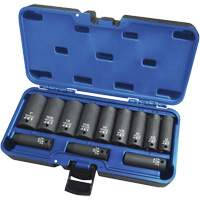 PS1238D Jeux - douilles, 12 Mcx, Chocs, Prise de 3/8", Profond Seaboard Timber Mart