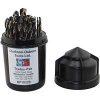 Two-Tone 29-Piece Mechanic's Drill Set, High Speed Steel Seaboard Timber Mart