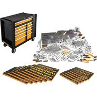 Master Mechanic's Hand Tool Set & Mobile Work Station, 614 Pieces Seaboard Timber Mart