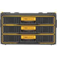 ToughSystem&reg; 2.0 Three-Drawer Unit, 21-4/5" x 12-3/10" x 12-3/5", Black/Yellow Seaboard Timber Mart
