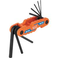 Compact Folding Hex Key Set, 8 Pcs., Metric Seaboard Timber Mart