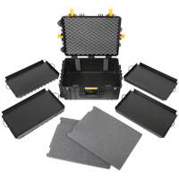 Heavy-Duty Portable Rolling Tool Case, 18-3/5" W x 24-3/5" D x 11-1/2" H, Black Seaboard Timber Mart
