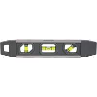 Niveau torpille, 9" lo, Aluminium, 3 fioles, Magn&eacute;tique Seaboard Timber Mart