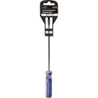 Tournevis &agrave; fente bleu transparent avec bandes, Tige de 3/16", Ronde, Prise en Plastique Seaboard Timber Mart