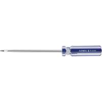 Blue Transparent Striped Slotted Screwdriver, 5/16" Tip, Round, Plastic Handle Seaboard Timber Mart