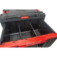 Arx&reg; Single Drawer Toolbox, 11-1/5" W x 18-3/10" D x 9-1/10" H, Black/Red Seaboard Timber Mart
