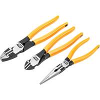 PITBULL Dipped Handle Electrician's Plier Set, 3 Pieces Seaboard Timber Mart