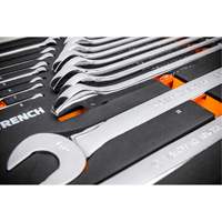 12-Point Long Pattern Combination Metric Wrench Set in Foam Storage Tray, Open-Ended, 24 Pieces, Metric Seaboard Timber Mart