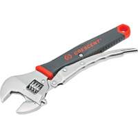 Locking Adjustable Dual Material Wrench, 10" L, 2-18/25" Max Width, Chrome/Polished Seaboard Timber Mart