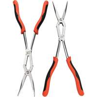 X2 Straight and Bent Long Nose Dual Material Plier Set, 2 Pieces Seaboard Timber Mart