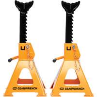 Ratcheting Jack Stand, Locking Pin, 3 tons Capacity, 11-3/4" - 17-1/2" H Seaboard Timber Mart