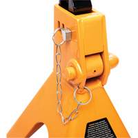 Ratcheting Jack Stand, Locking Pin, 3 tons Capacity, 11-3/4" - 17-1/2" H Seaboard Timber Mart