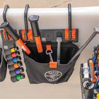 Bucket Work CentreS-Hook Hardware Pouch Module, Nylon, 1 Pockets, Black/Orange Seaboard Timber Mart