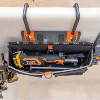 Bucket Work CentreS-Hook Large Pouch Module, Nylon, 3 Pockets, Black/Orange Seaboard Timber Mart