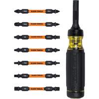 15-in-1 Ratcheting Impact-Rated Multi-Bit Torsion Zone Screwdriver, 9-1/2" L, Cushion Grip Handle Seaboard Timber Mart