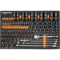 Mechanics Tool Set in Modular Foam Trays with Storage Unit, 247 Pieces Seaboard Timber Mart