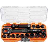 KNECT Essential Pass Through Impact Socket Set, 28 Pcs, Impact, 3/8" Drive Size Seaboard Timber Mart